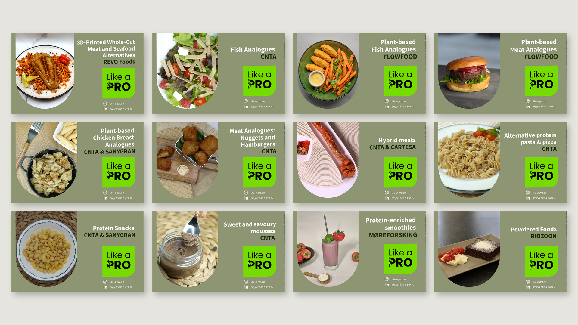 12 new factsheets on alternative protein products